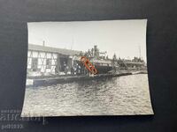 Old photo Varna ship port 1920s