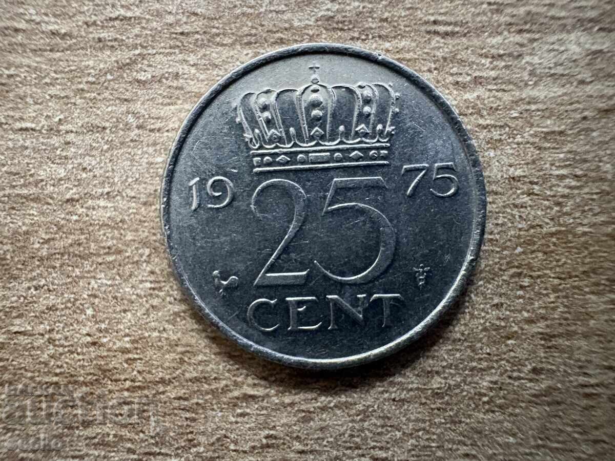 Olanda - 25 de cenți (1975)