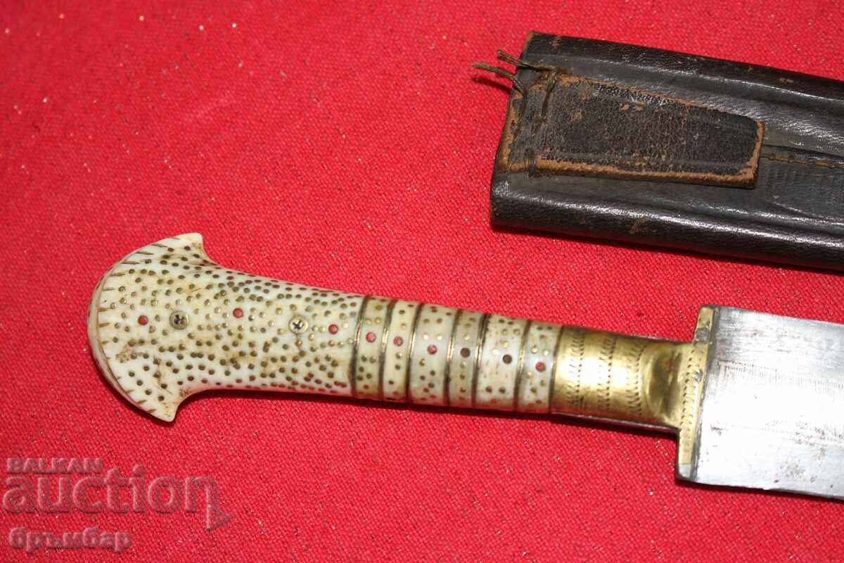 Rară sabie otomană bosniacă cu ornamente pe lamă - 6