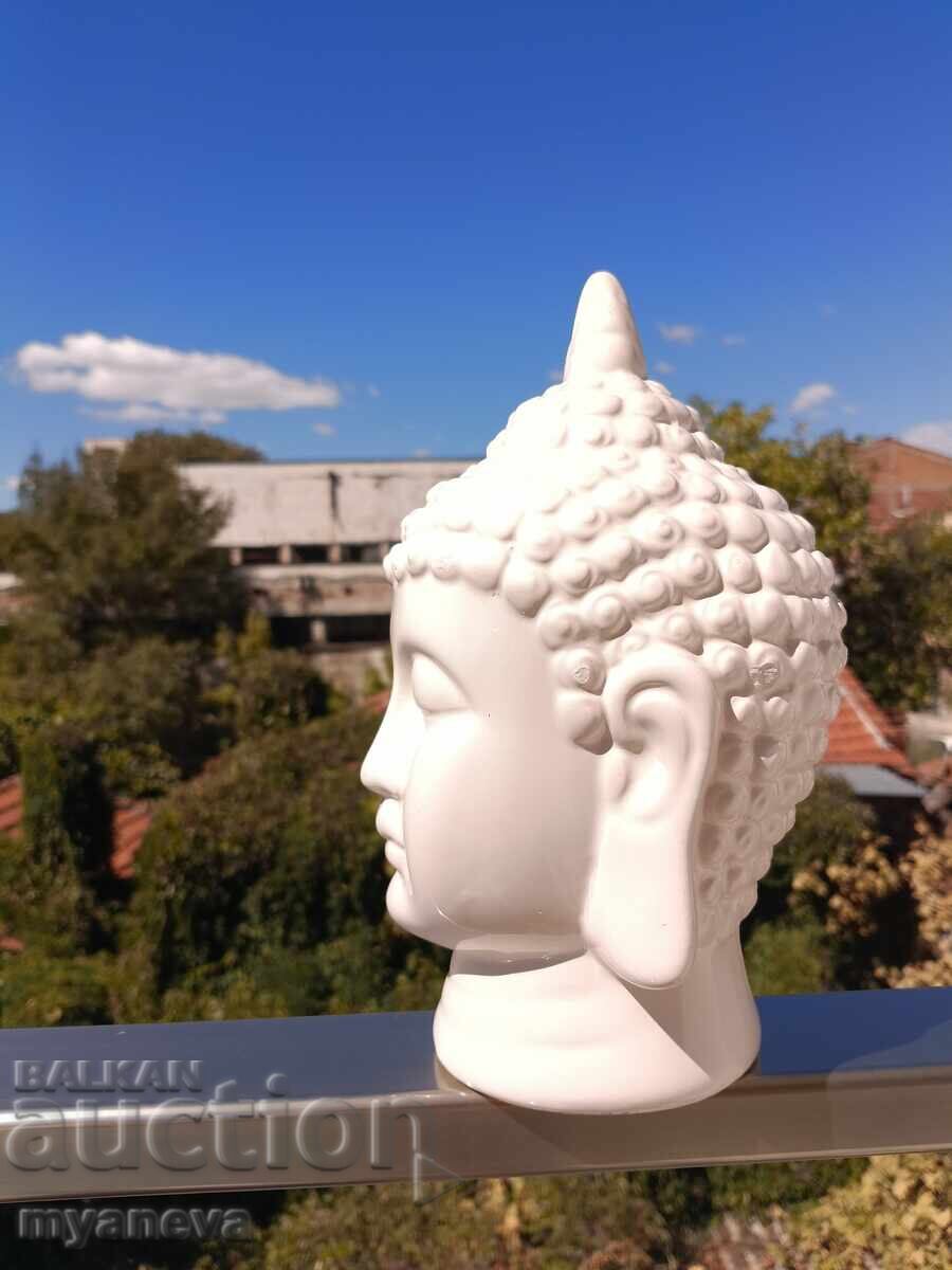 Δημοπρασία Πορσελάνινη κεφαλή Βούδα σε στάση χαλάρωσης και διαλογισμού