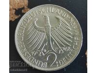 Germany 2 Mark Coin "D" [1968]