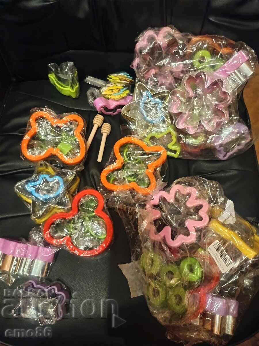 Various cookie cutters