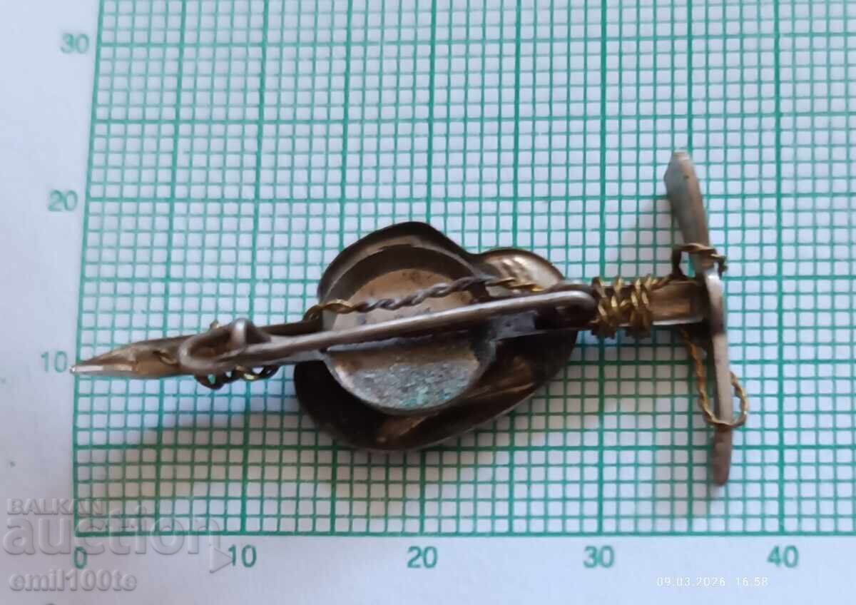 Insignă - Pălărie de turism, sfoară pixel - 5