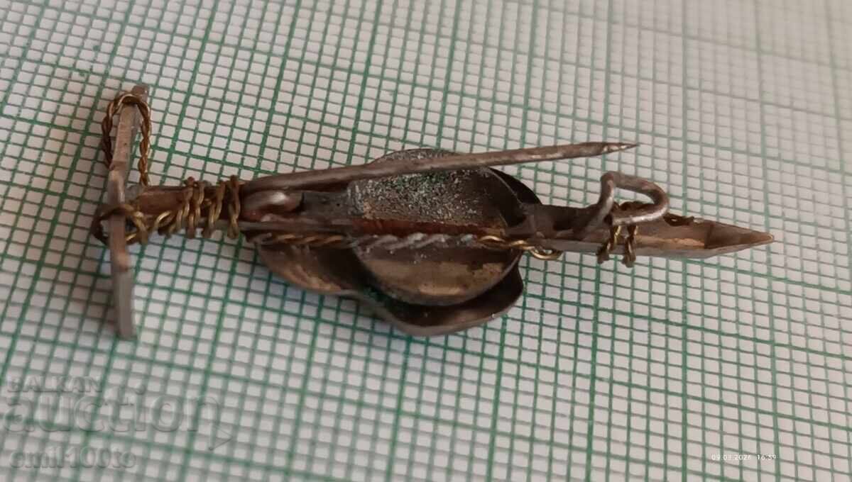 Insignă - Pălărie de turism, sfoară pixel - 6