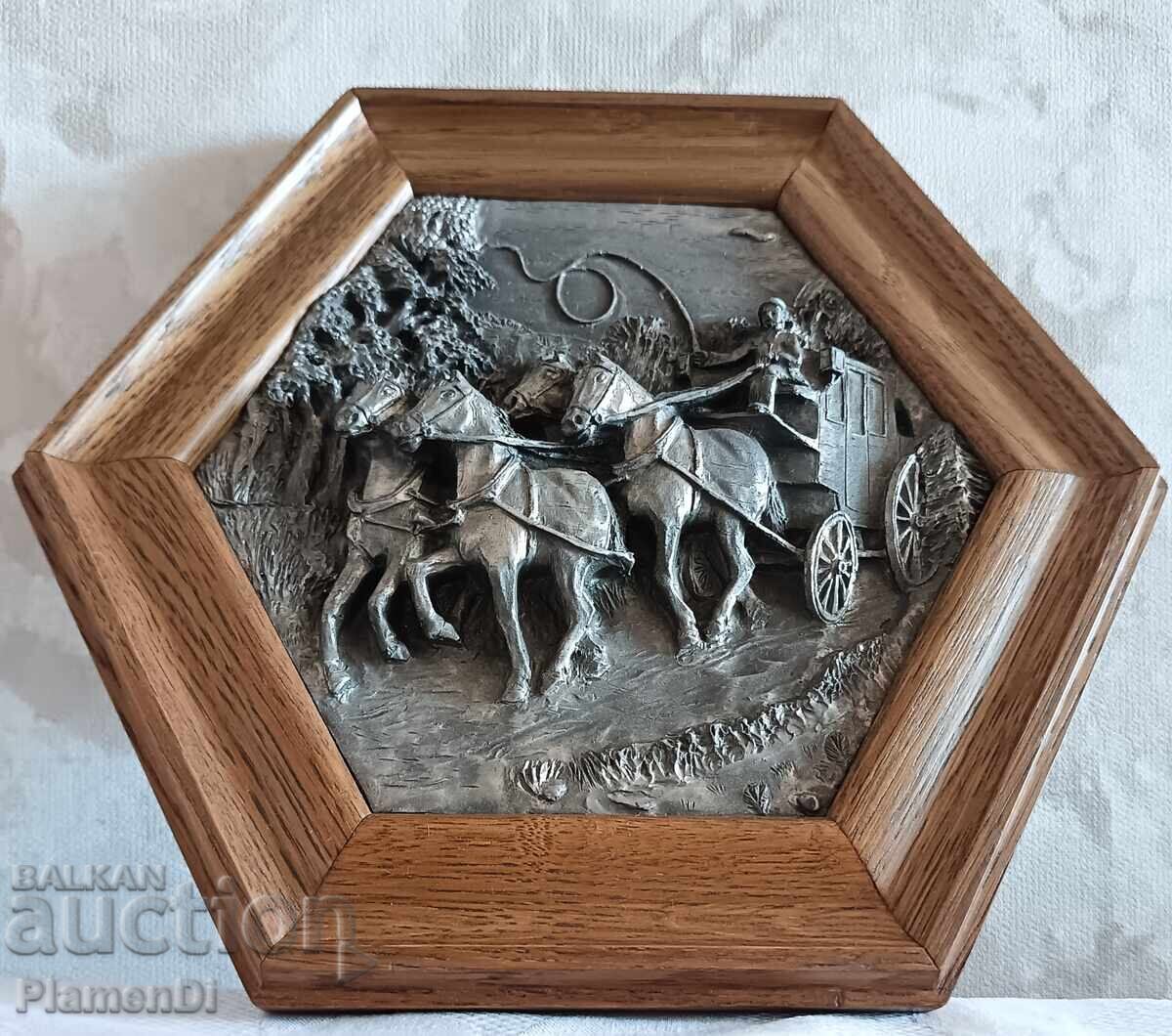 Livrarea Tablou de colecție din bronz, panou Livrarea Tablou de colecție din bronz, panou
