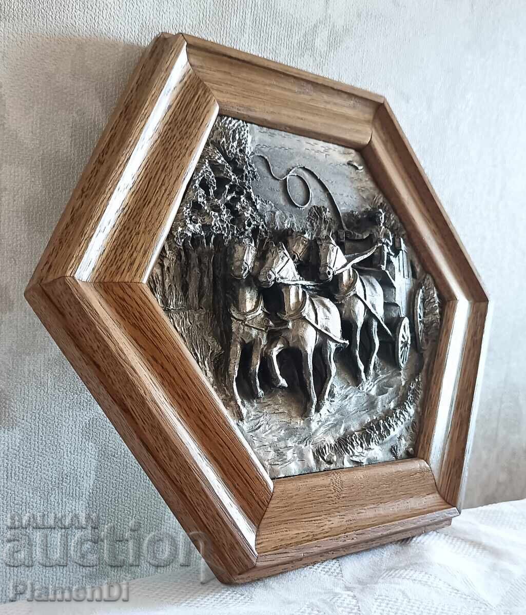 Tablou de colecție din bronz, panou - 5 Tablou de colecție din bronz, panou - 5
