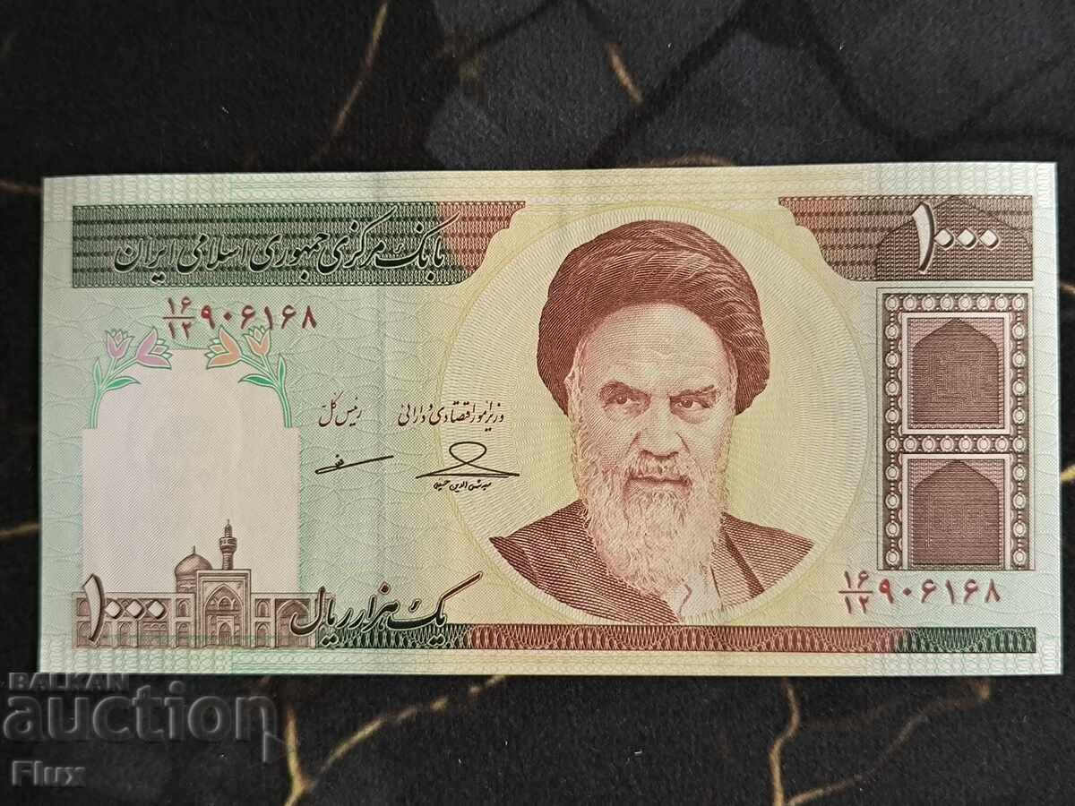Банкнота - Иран - 1000 риала UNC | 1992г.