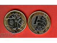 BRAZIL Brazil 1 Real issue 2016 NEW UNC