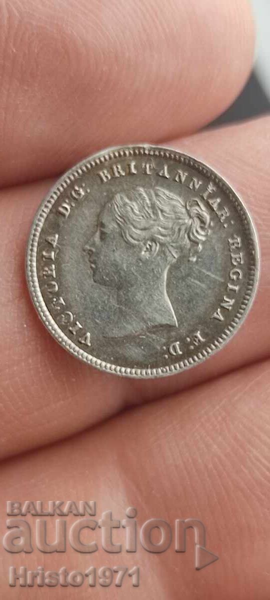 4 pence 1847 cu preț € 65.00 | 127.13 BGN