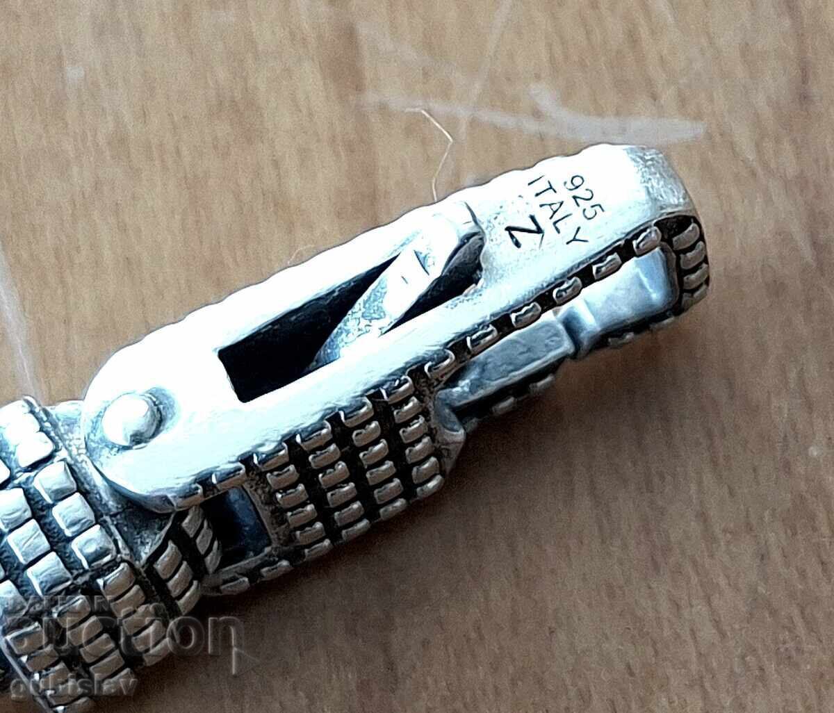 Сребърна гривна, 0.925, Made in Italy, 21.39 гр. с цена € 50.00 | 97.79 лв.