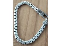 Сребърна гривна, 0.925, Made in Italy, 21.39 гр.