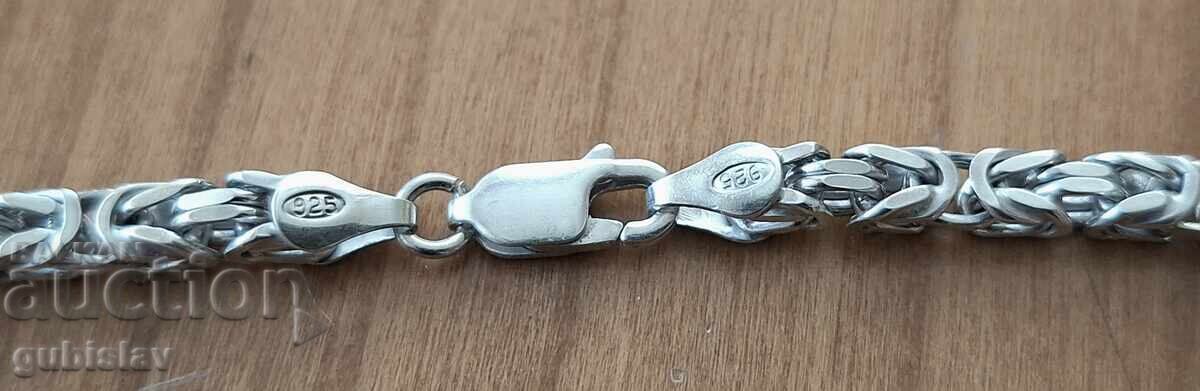 Аукцион Сребърен синджир, 0.925, Made in Italy, 37.84 гр.