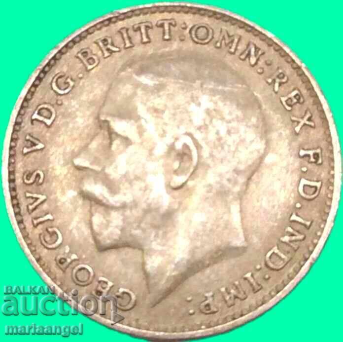 Delivery of 3 Pence 1921 Great Britain Silver Patina