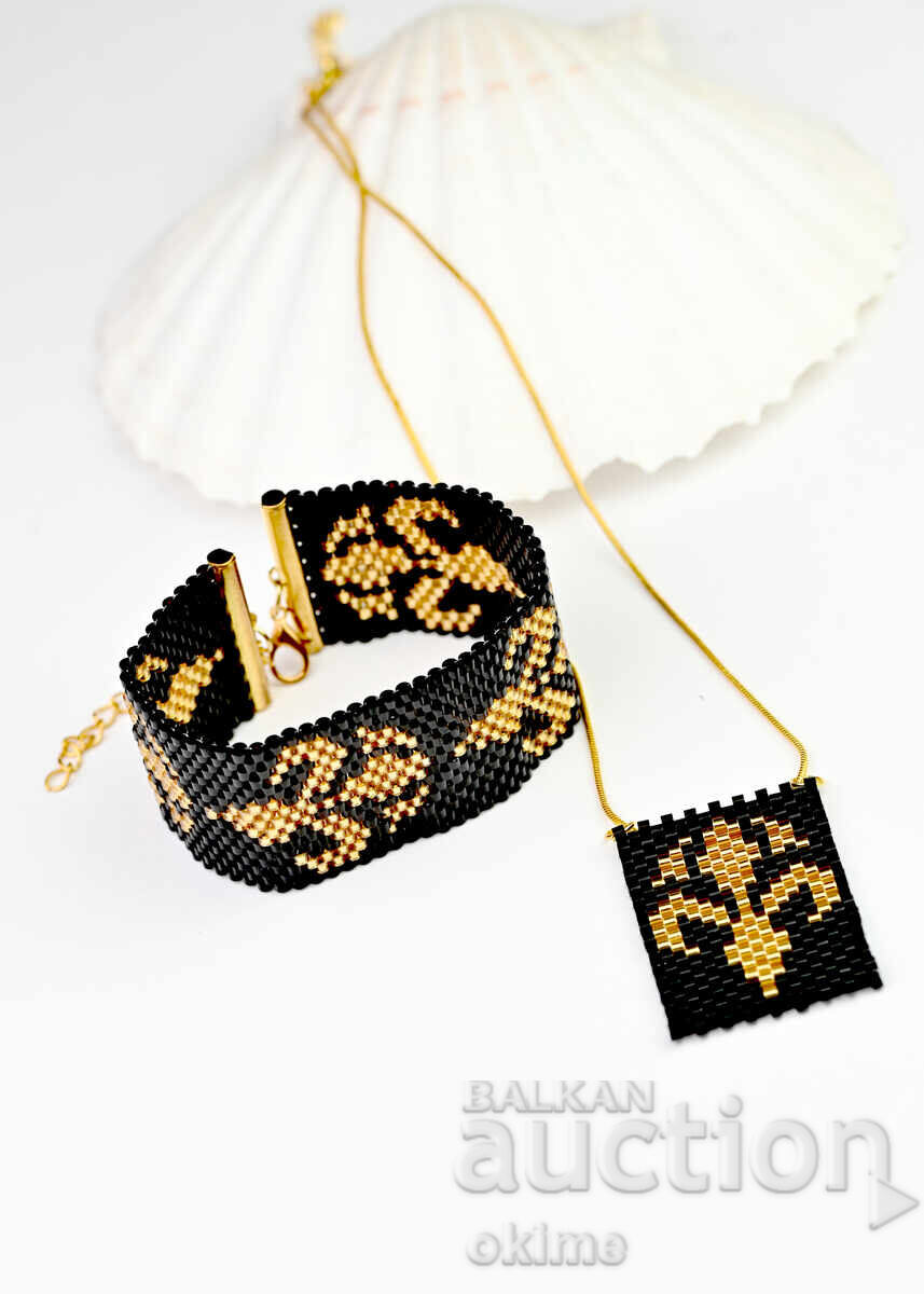 Livrarea Iris auriu - brățară și colier