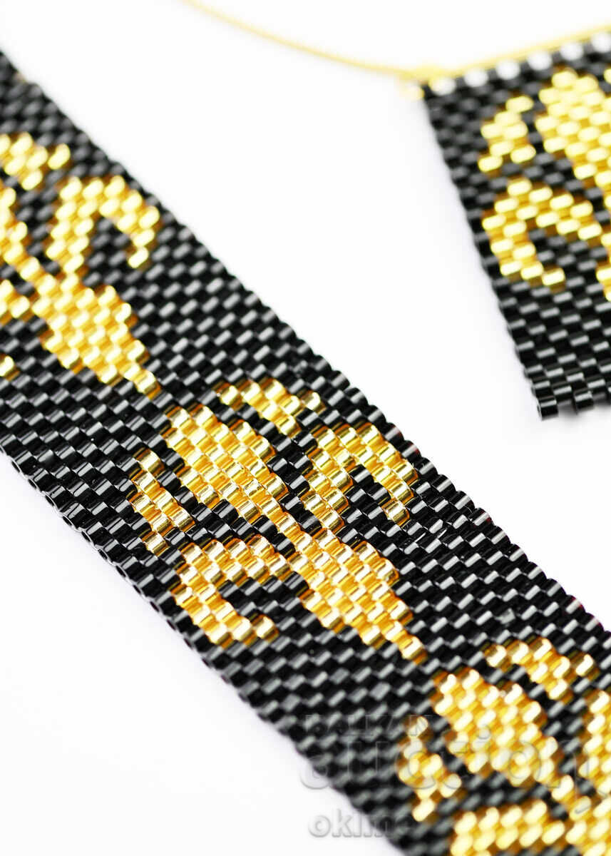 Iris auriu - brățară și colier - 5