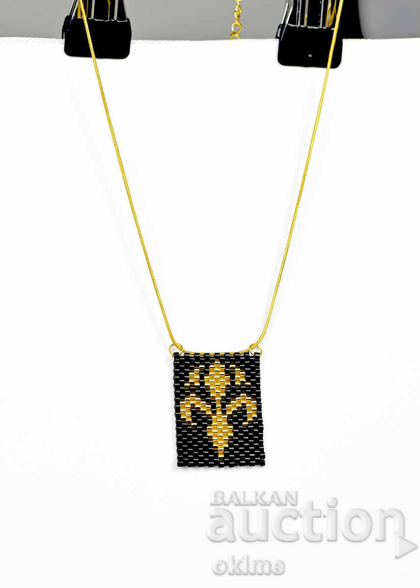 Iris auriu - brățară și colier - 6