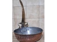 Old copper pan, copper, tray, copper vessel