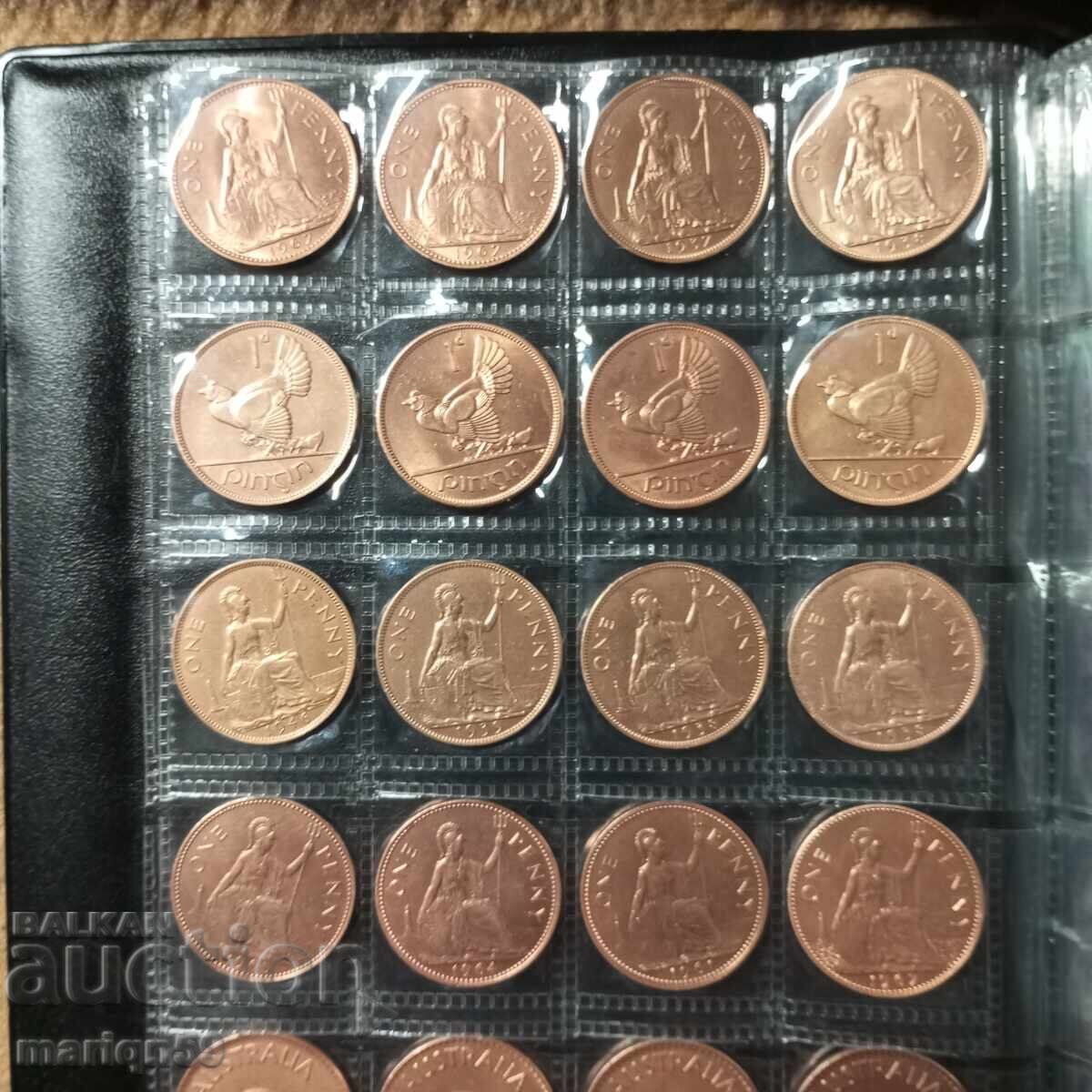 Excelent monede 1 penny 1930-1967 cu preț € 60.00 | 117.35 BGN