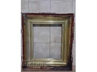 Rama aurită de la icoană de casă, relicvă renascentistă cruce