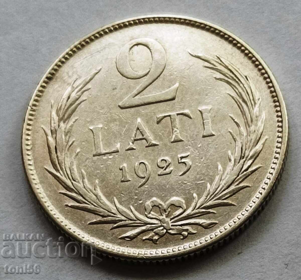 Auction  Latvia 2 lats 1925