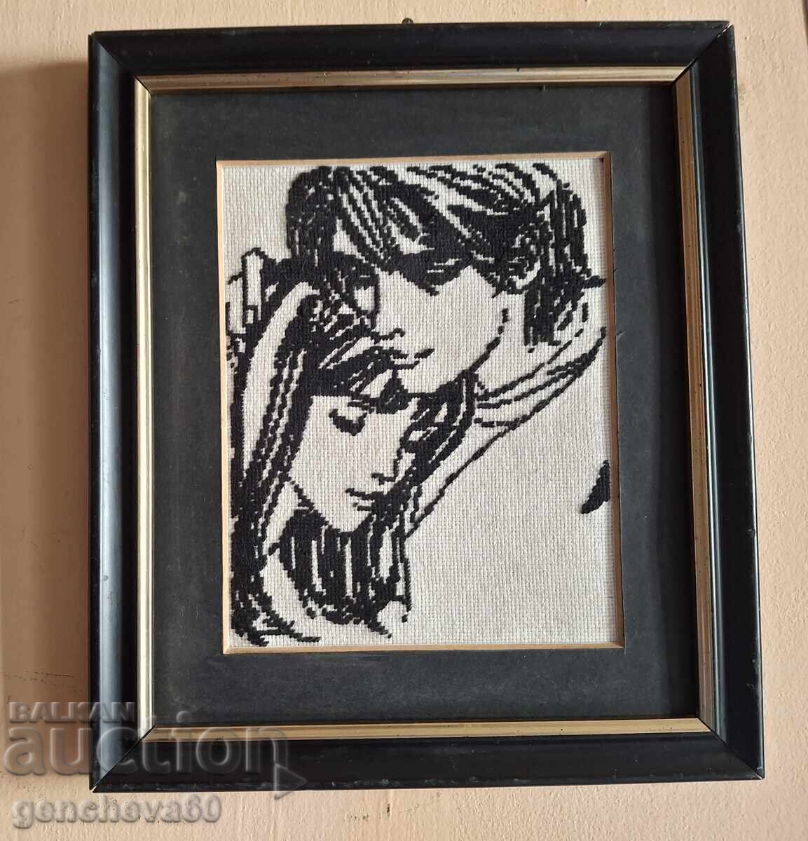 Tapiserie frumoasă înrămată, „Inimi îndrăgostite” - 5 Tapiserie frumoasă înrămată, „Inimi îndrăgostite” - 5