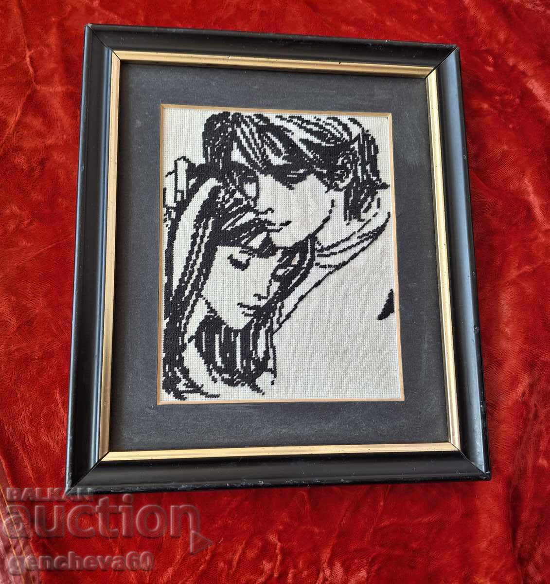 Tapiserie frumoasă înrămată, „Inimi îndrăgostite” Tapiserie frumoasă înrămată, „Inimi îndrăgostite”