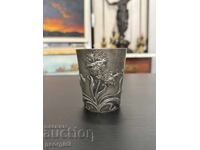 Vechi cană de tablă - Art Nouveau sec. XIX - XX. Nr. 7936