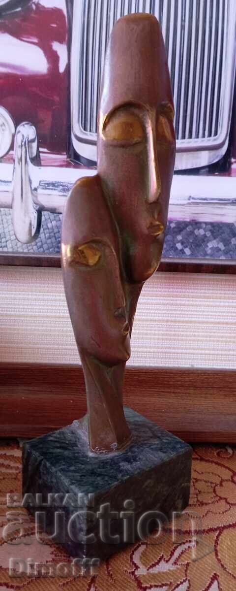 Παράδοση Χάλκινη πλαστική φιγούρα