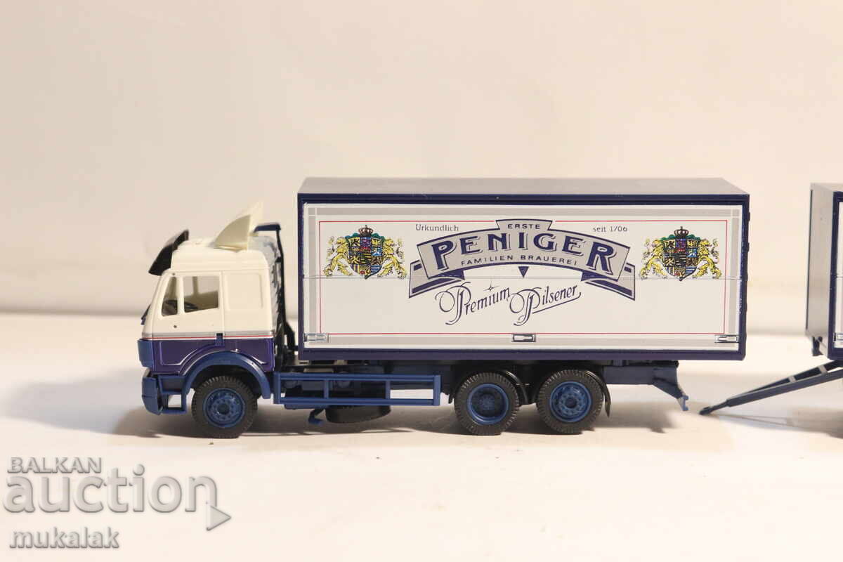 HERPA 1:87 H0 CAMION REMORCĂ MERCEDES BENZ MODEL cu preț € 10.00 | 19.56 BGN