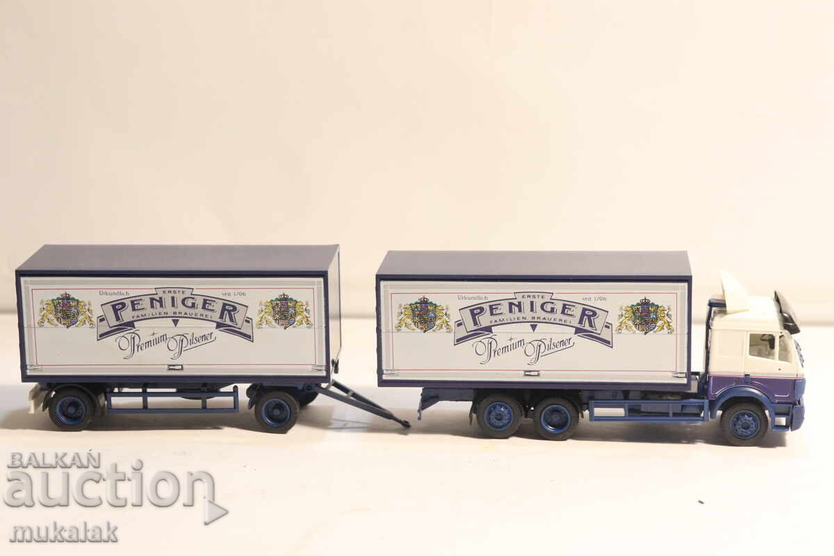 HERPA 1:87 H0 CAMION REMORCĂ MERCEDES BENZ MODEL - 6