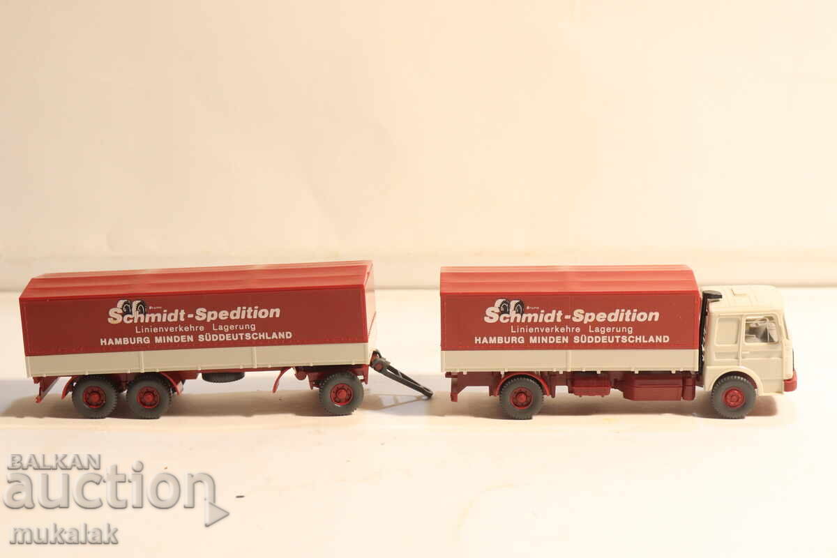 Licitație WIKING 1:87 H0 CAMION MAN MAN REMORCA MODEL