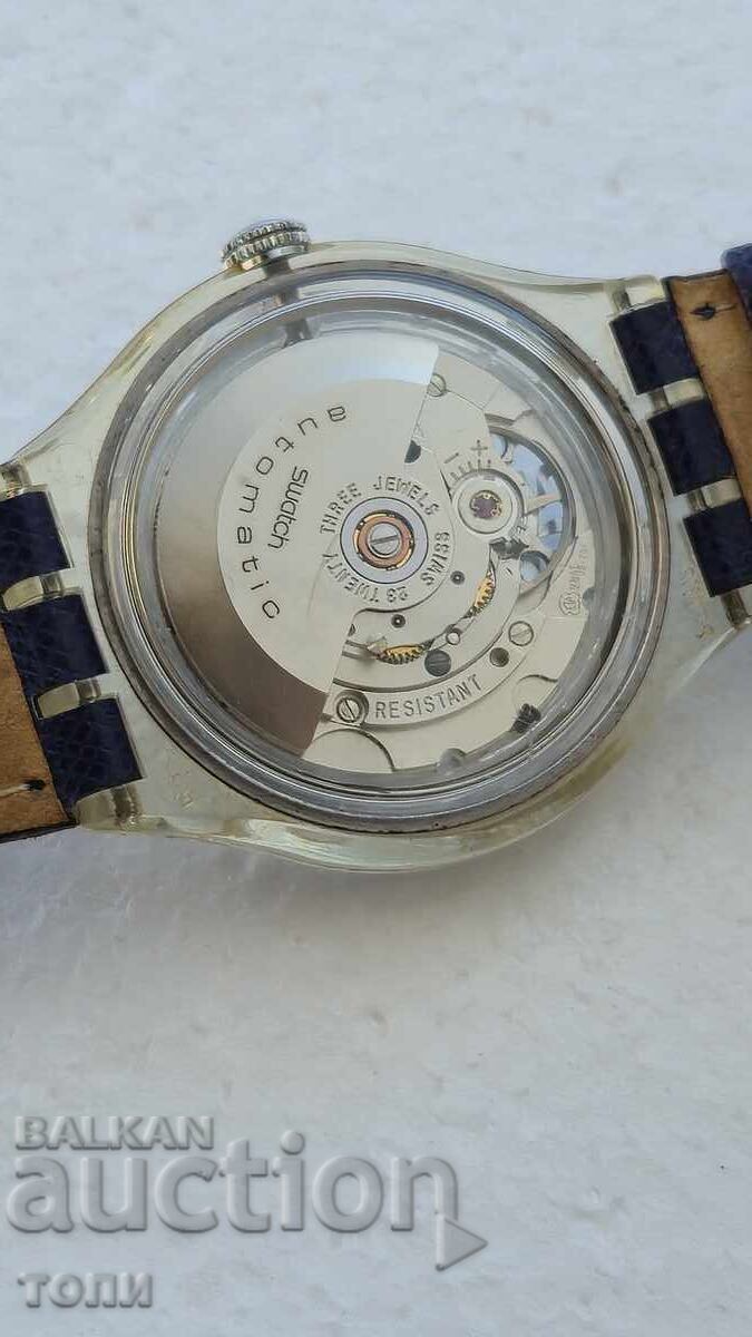 Παράδοση SWATCH AUTOMATIC SWISS MADE CAL ETA 2840 RYADŬK RABOTI BZTS