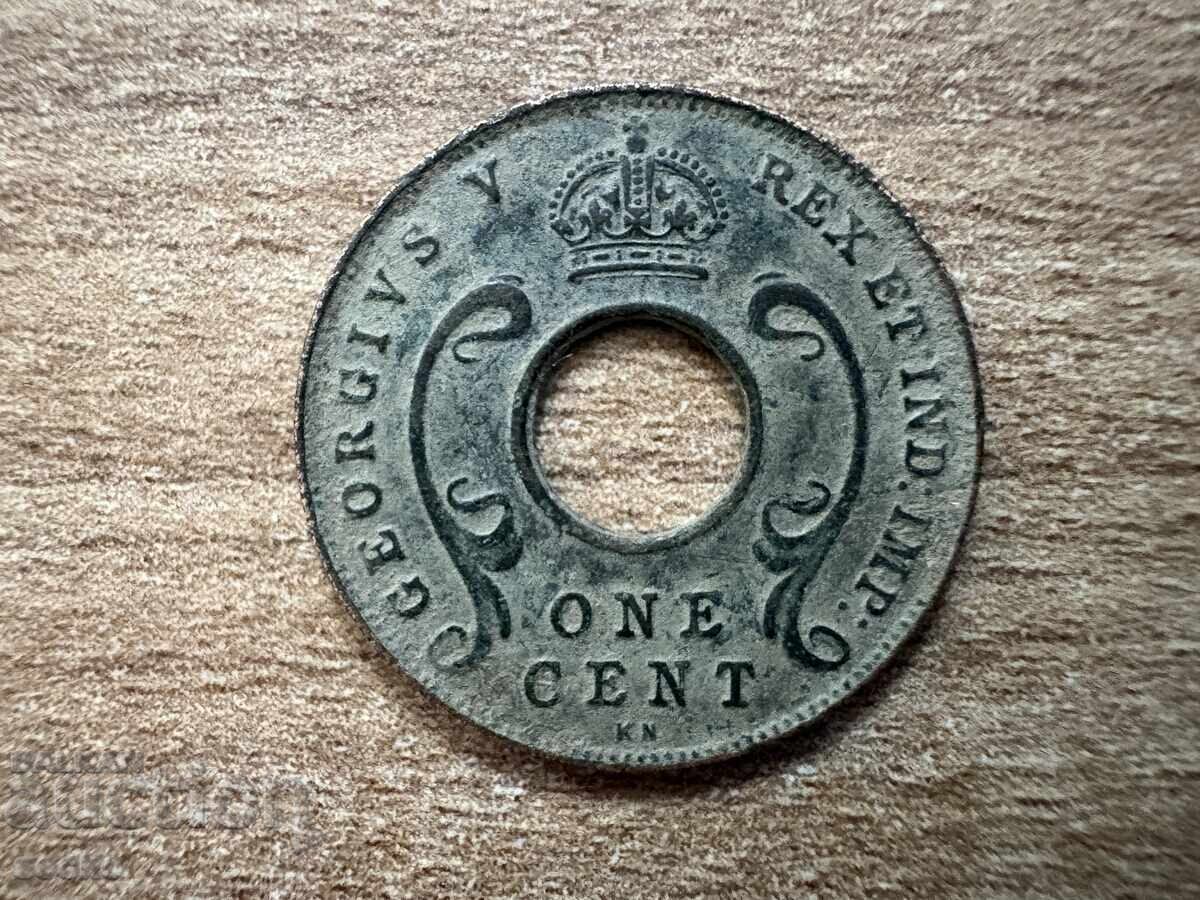 Africa de Est Britanică - 1 cent (1928) - KN cu preț € 2.75 | 5.38 BGN Africa de Est Britanică - 1 cent (1928) - KN cu preț € 2.75 | 5.38 BGN