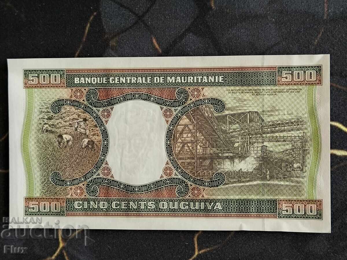 Τραπεζογραμμάτιο - Μαυριτανία - 500 ουγκιά UNC | 2002 με τιμή € 2.00 | 3.91 BGN