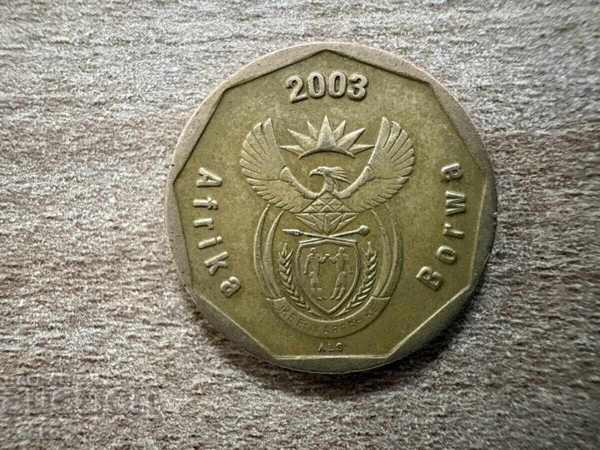Africa de Sud - 50 de cenți (2003) cu preț € 0.20 | 0.39 BGN Africa de Sud - 50 de cenți (2003) cu preț € 0.20 | 0.39 BGN