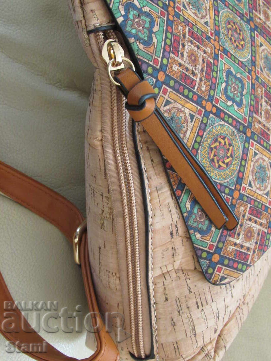 Geantă-rucsac damă din plută, Portugalia - 5