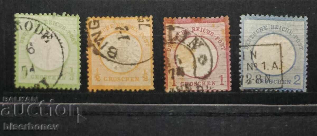 1872, Germania, Imperiul German, cu timbre filatelice