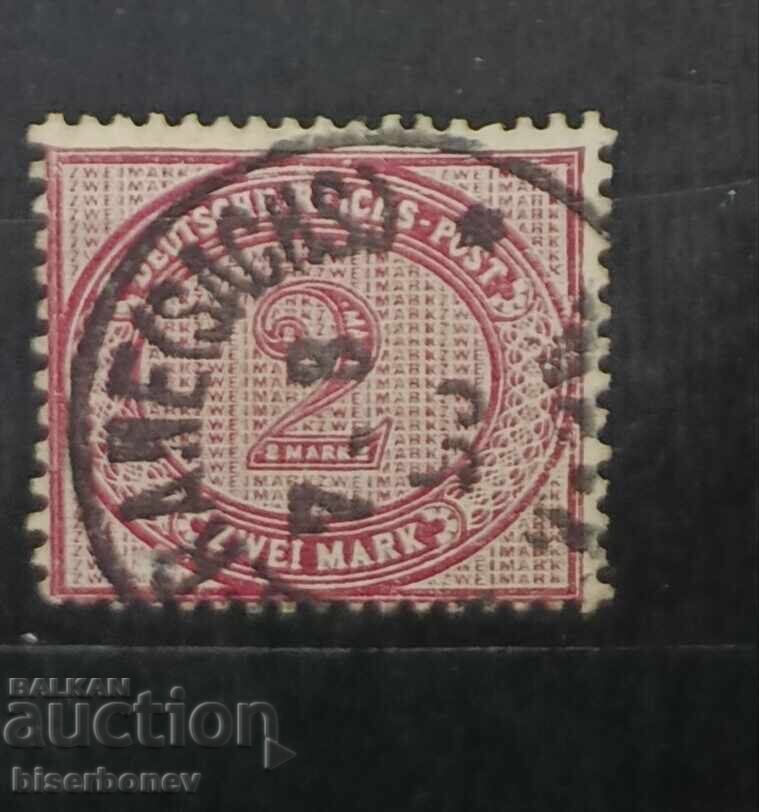 1890, Germania, Imperiul German, cu timbre poștale