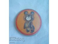 Значка Мечето Миша - Олимпийски игри Москва 1980, СССР