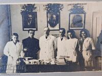 Grup portret fotografie poză TELK anii 40 R.P.Bulgaria