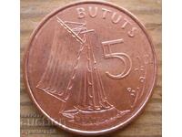 5 бутут 1998 г  - Гамбия
