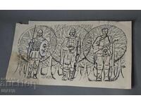 Veche Desen Maestru cerneală cavaleri