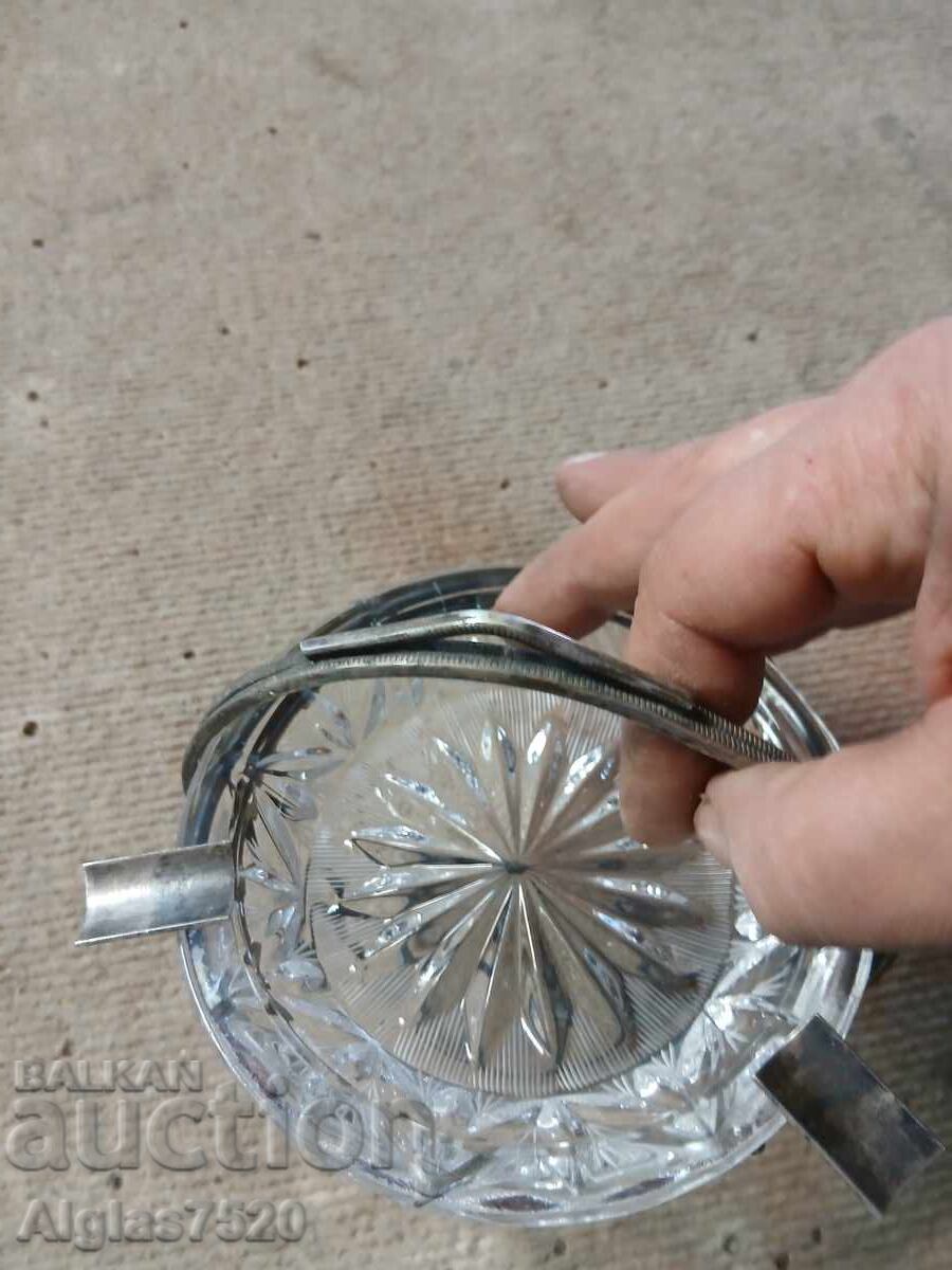 Κρυστάλλινο τασάκι σε επιχρυσωμένο μπρούτζινο περίβλημα - 6 Κρυστάλλινο τασάκι σε επιχρυσωμένο μπρούτζινο περίβλημα - 6