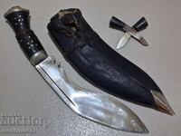 Star cuțit forjat 3 buc kukri cu teacă India mahera lamă