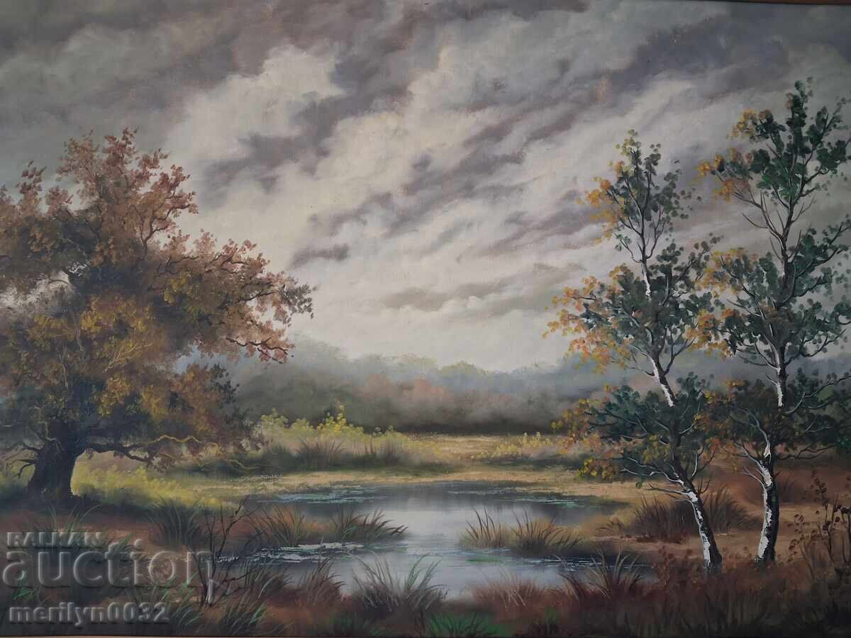 Pictură de galerie, peisaj, pânză, ulei, 105/75 cm cu preț € 352.65 | 689.73 BGN
