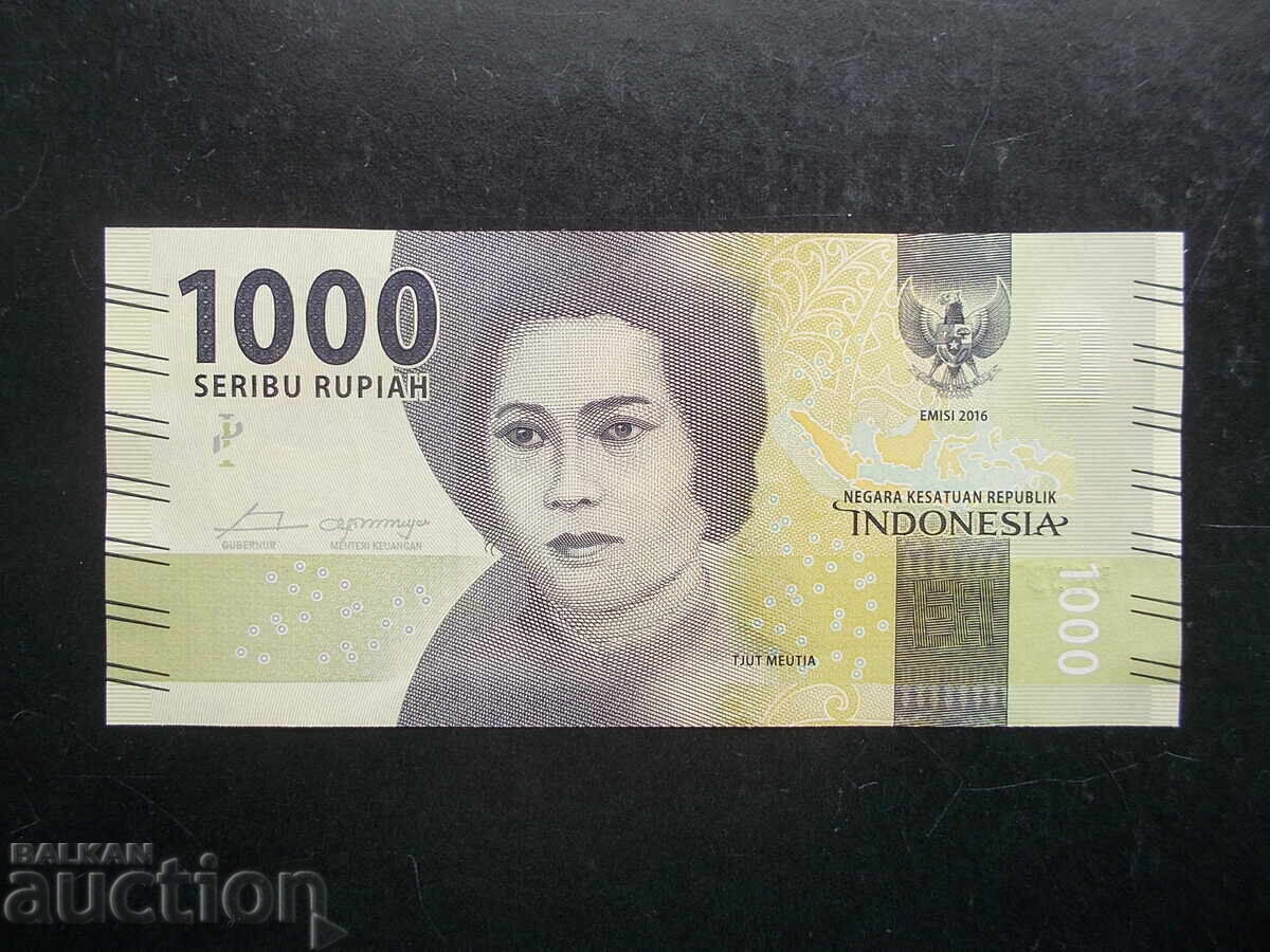 INDONEZIA, 1000 rupii, 2016, UNC