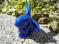 OLD GERMAN PORCELAIN BLUE RABBIT BUNNY W. GERMANY