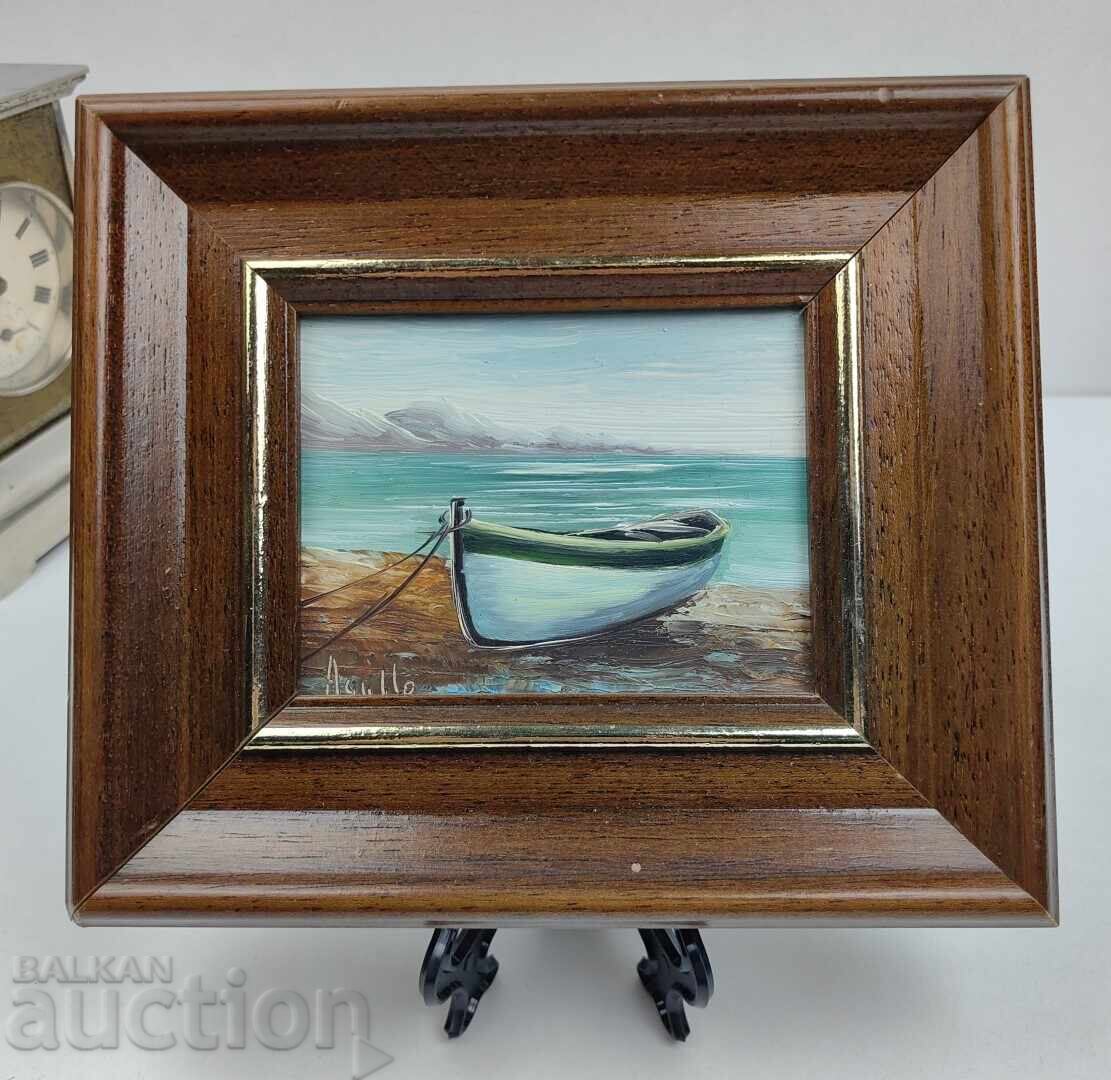 SMALL PAINTED OIL PAINTING OIL LANDSCAPE FRAME