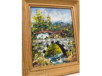 SMALL PAINTED OIL PAINTING OIL LANDSCAPE FRAME