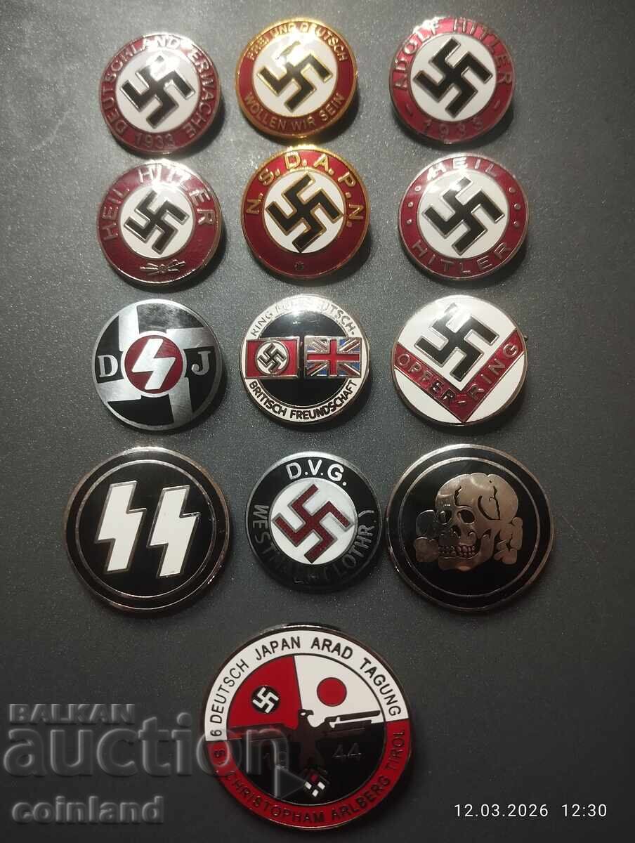 Licitație Emblemă Nazistă Germană REPRODUCERE